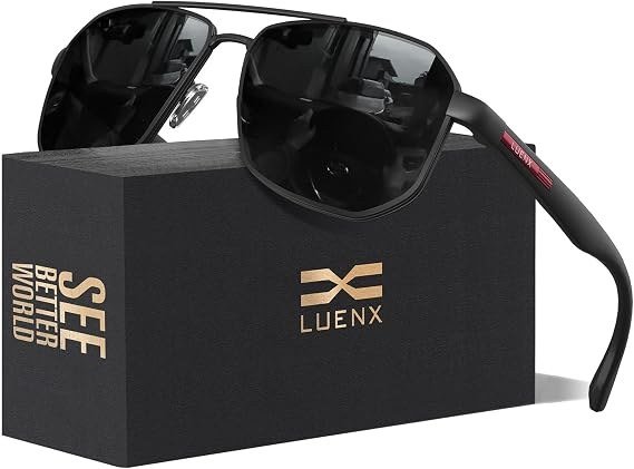 Luenx Aviator Polarized Sunglasses for Men