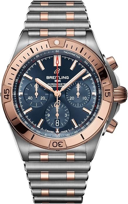 Watch Breitling Breitling Chronomat B01 Steel and 18k Red Gold Men's Watch UB0134101C1U1 green