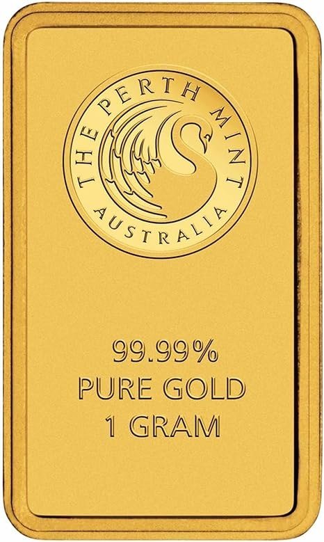 Generic 1 Gram Gold Bar Bar New with Assay,Australia| Perth Mint