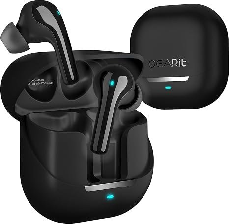 GEARit True Wireless Bluetooth Earbuds Compatible with iPhone